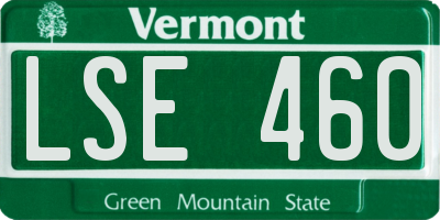 VT license plate LSE460
