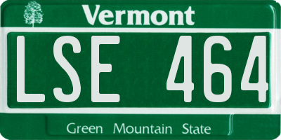 VT license plate LSE464