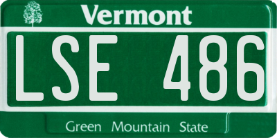 VT license plate LSE486