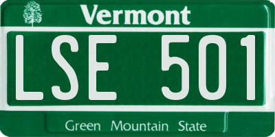 VT license plate LSE501