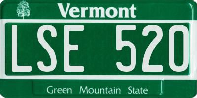 VT license plate LSE520