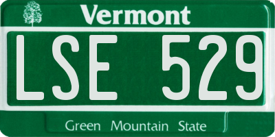 VT license plate LSE529