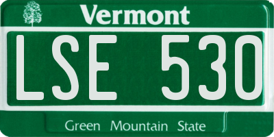 VT license plate LSE530
