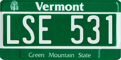 VT license plate LSE531