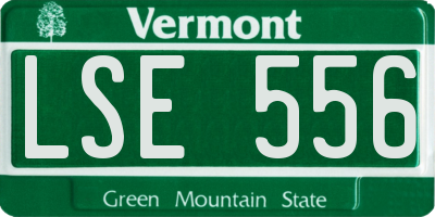 VT license plate LSE556