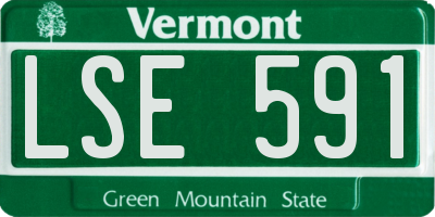 VT license plate LSE591