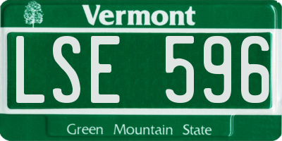 VT license plate LSE596