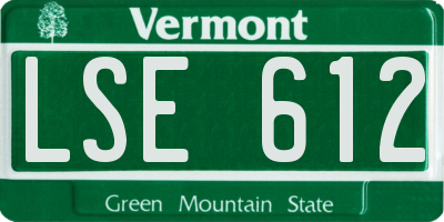 VT license plate LSE612