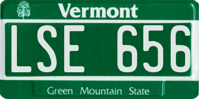 VT license plate LSE656