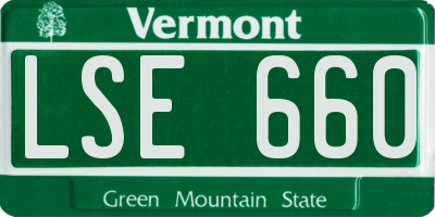 VT license plate LSE660