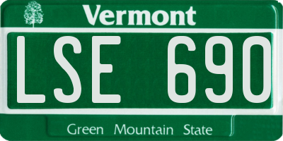 VT license plate LSE690