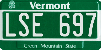 VT license plate LSE697