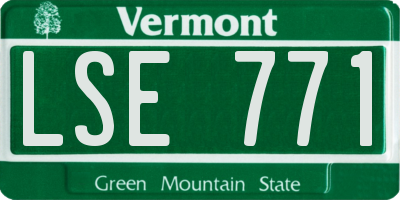 VT license plate LSE771