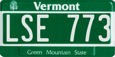 VT license plate LSE773