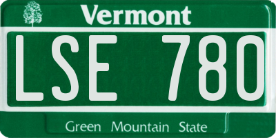 VT license plate LSE780