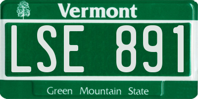 VT license plate LSE891