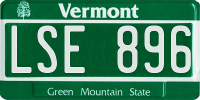 VT license plate LSE896