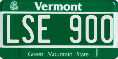 VT license plate LSE900