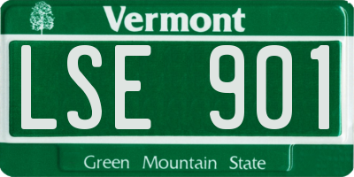 VT license plate LSE901