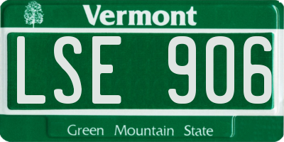 VT license plate LSE906