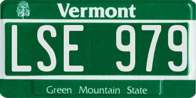 VT license plate LSE979