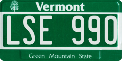 VT license plate LSE990
