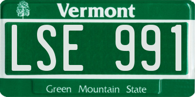 VT license plate LSE991