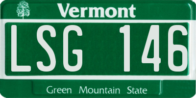 VT license plate LSG146