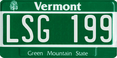 VT license plate LSG199