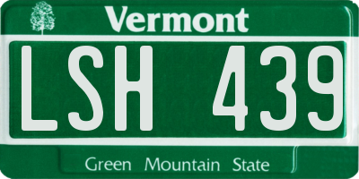 VT license plate LSH439