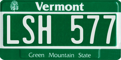 VT license plate LSH577