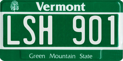 VT license plate LSH901