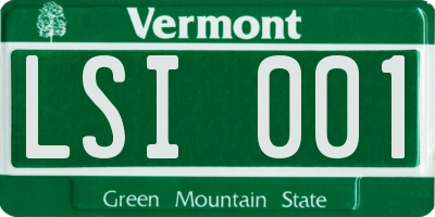 VT license plate LSI001
