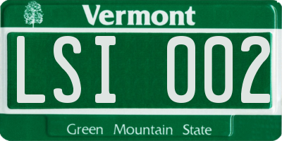 VT license plate LSI002