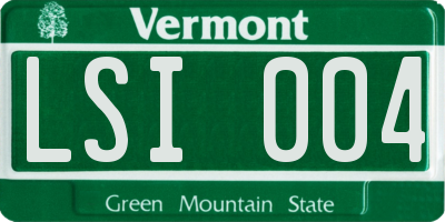 VT license plate LSI004