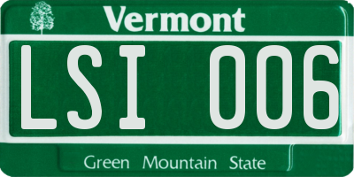 VT license plate LSI006