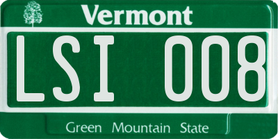 VT license plate LSI008