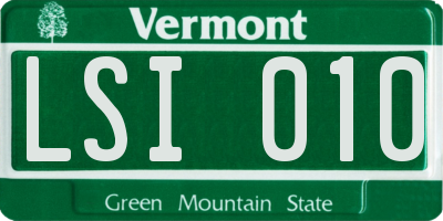 VT license plate LSI010