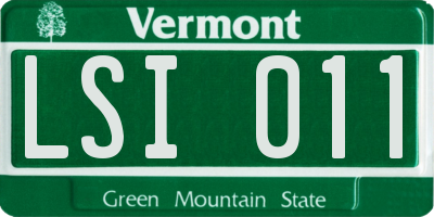 VT license plate LSI011