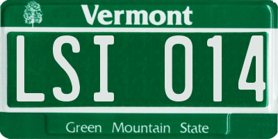VT license plate LSI014