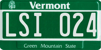 VT license plate LSI024