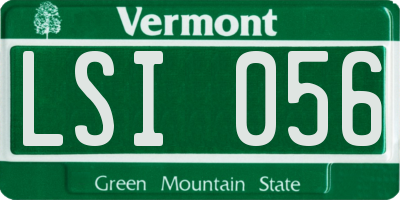 VT license plate LSI056