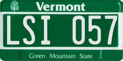 VT license plate LSI057