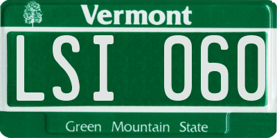 VT license plate LSI060