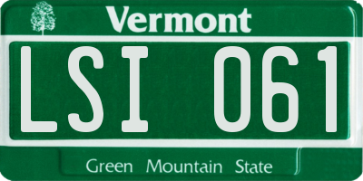 VT license plate LSI061