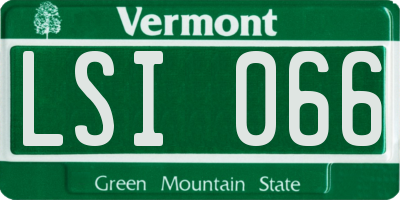 VT license plate LSI066
