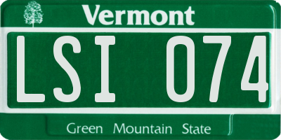 VT license plate LSI074