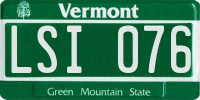 VT license plate LSI076