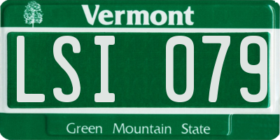 VT license plate LSI079