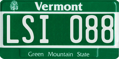 VT license plate LSI088